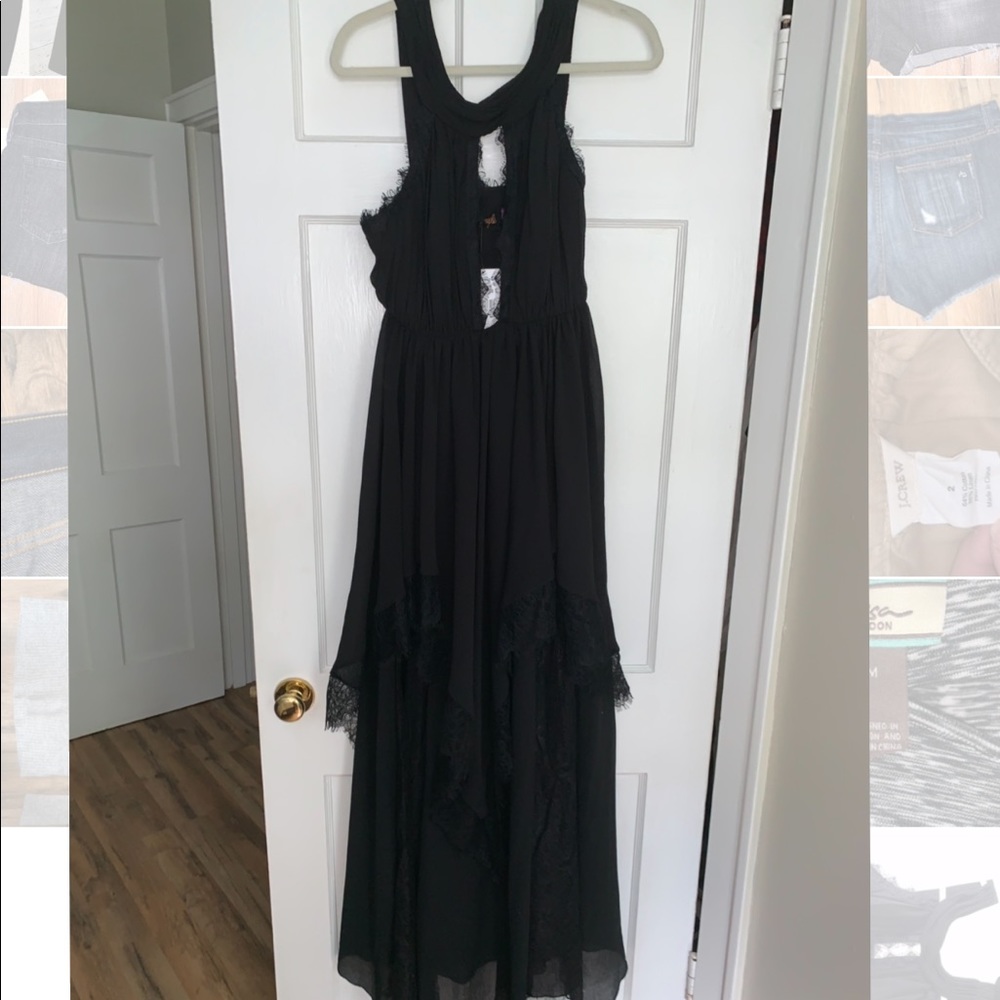 Free People Chiffon/Lace Maxi!